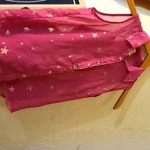 Pink & gold stars "Xhilaration" sleeveless shirt